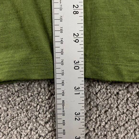 Ibex 1/4 Zip Pullover Sweater Top Men's XL Merino Wool Green Base Layer - Picture 11 of 11